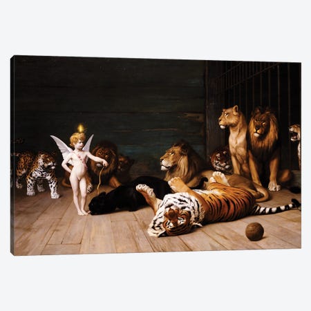 Whoever You Are, Here Is Your Master (Love, The Conqueror) Canvas Print #BMN12990} by Jean Leon Gerome Canvas Wall Art
