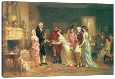 Washington's Birthday, 1798 Canvas Art Print - George Washington
