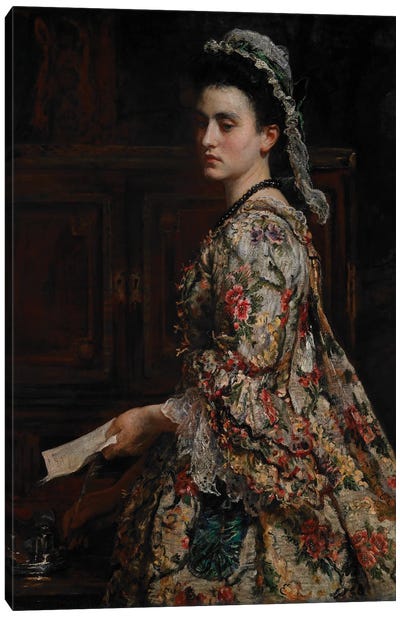 Vanessa, 1868 Canvas Art Print