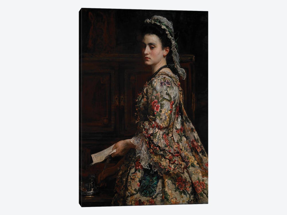 Vanessa, 1868 by Sir John Everett Millais 1-piece Canvas Art Print