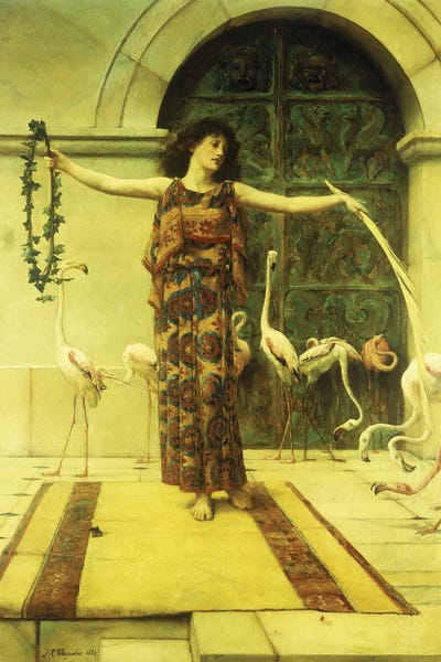 Flamingos: Dance Of The Flamingos, 1885 by John Reinhard Weguelin