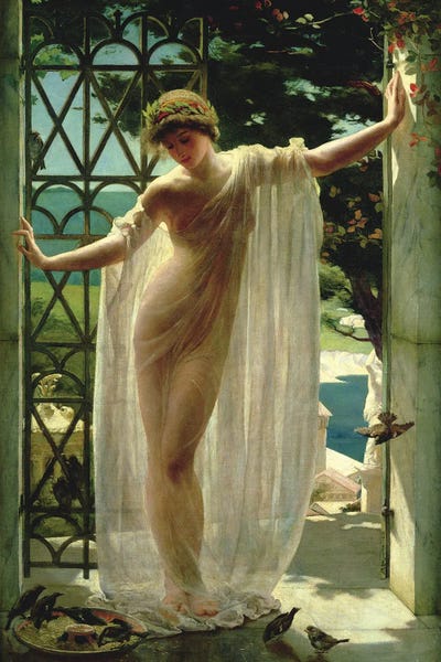 Classic Fine Art: Lesbia by John Reinhard Weguelin