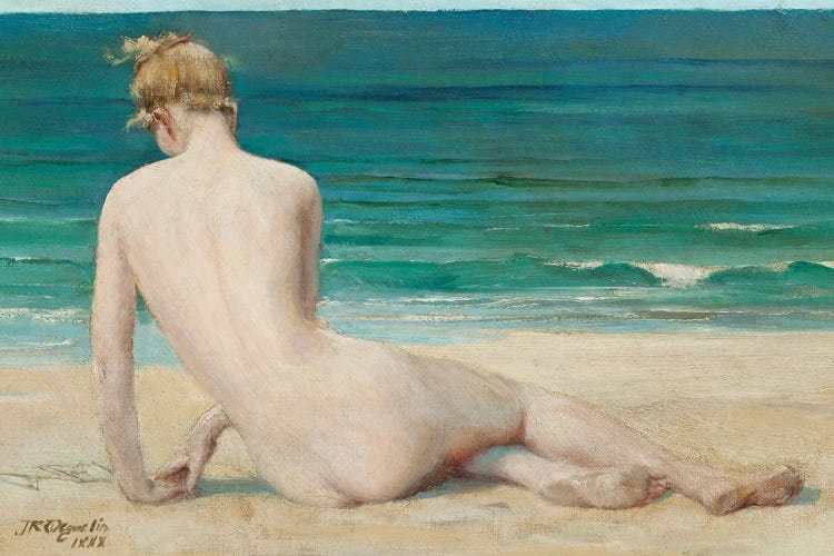 Nude Seated On The Shore, 1888