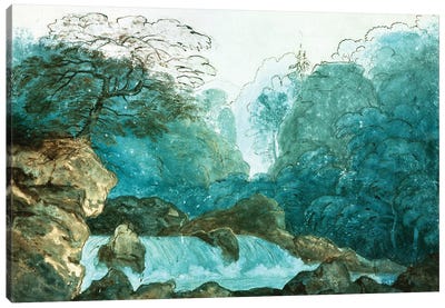 Waterfall In A Wood, Set Design For A Production Of 'Undine', Canvas Art Print