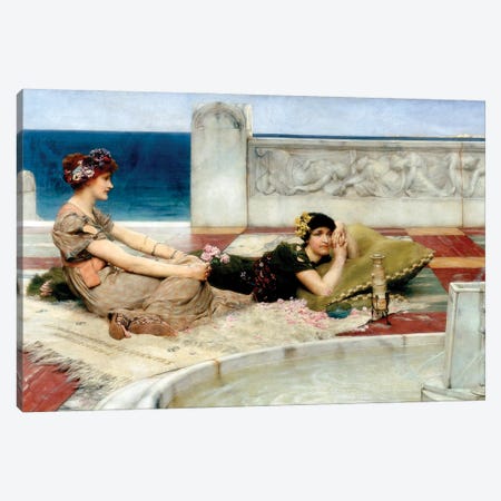 Love In Idleness, C.1891 Canvas Print #BMN13021} by Sir Lawrence Alma-Tadema Canvas Print