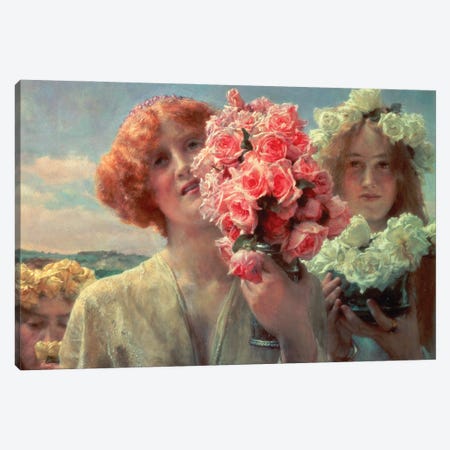 Summer Offering, 1911 Canvas Print #BMN13022} by Sir Lawrence Alma-Tadema Canvas Art Print