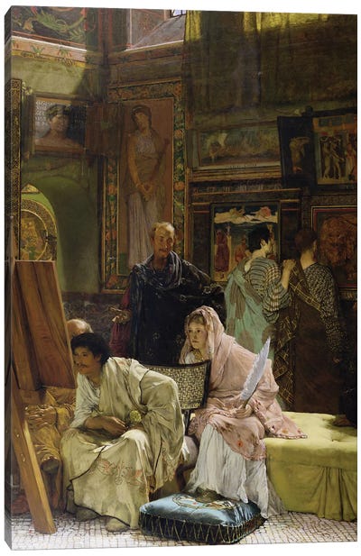 The Picture Gallery, 1874 Canvas Art Print - Sir Lawrence Alma-Tadema