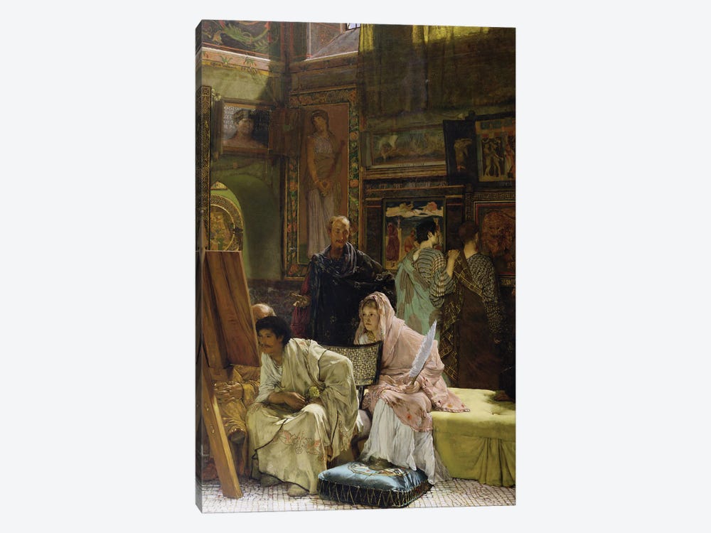 The Picture Gallery, 1874 by Sir Lawrence Alma-Tadema 1-piece Canvas Art Print