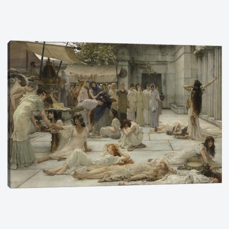 The Women Of Amphissa, 1887 Canvas Print #BMN13024} by Sir Lawrence Alma-Tadema Canvas Wall Art