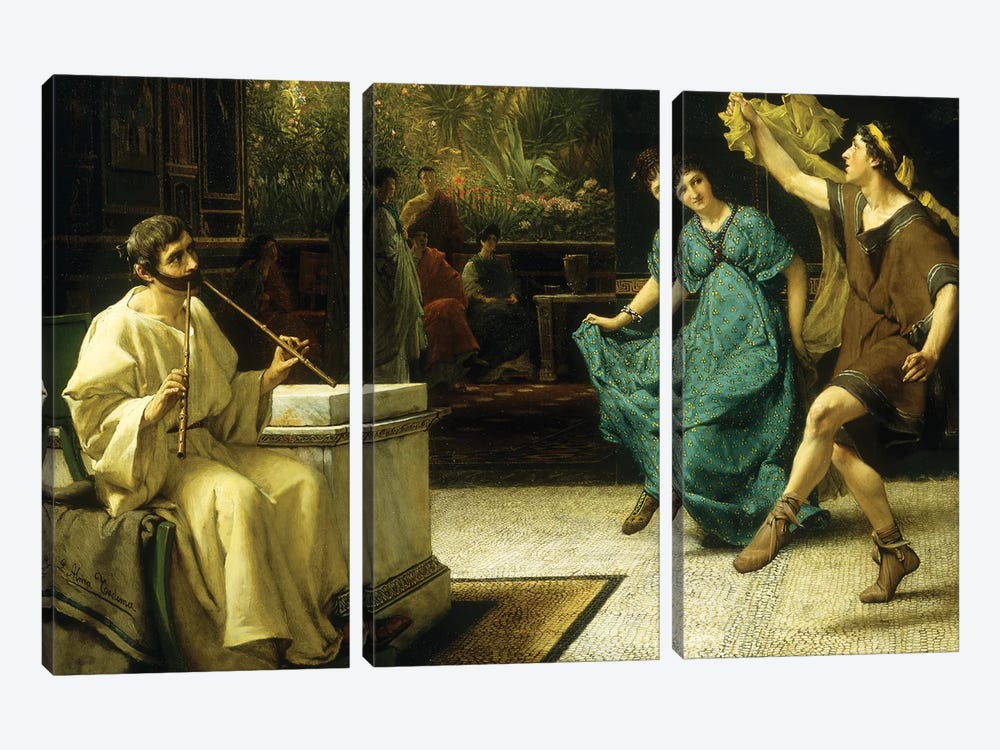 Une Entree De Theatre Roman by Sir Lawrence Alma-Tadema 3-piece Art Print