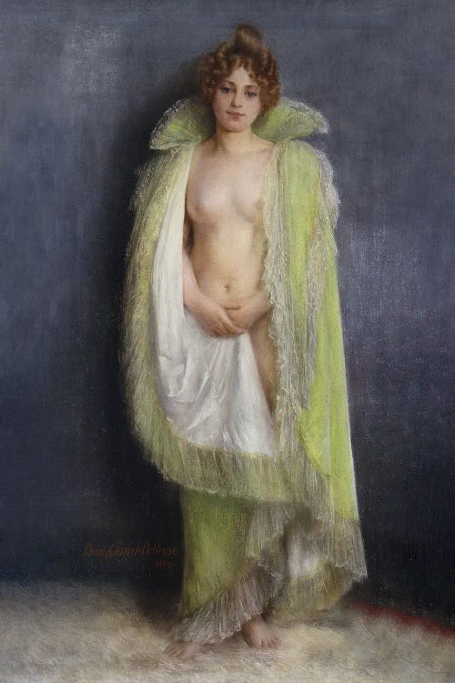 A Nude With A Green Cloak, 1899