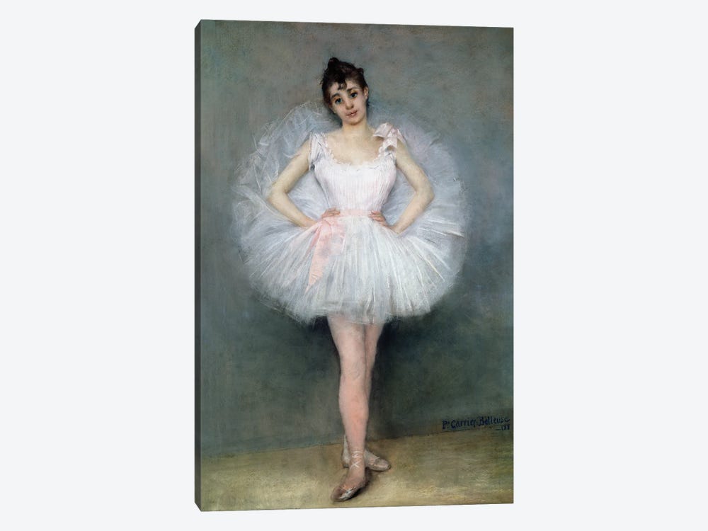 Portrait Of A Young Ballerina by Pierre Carrier-Belleuse 1-piece Canvas Artwork