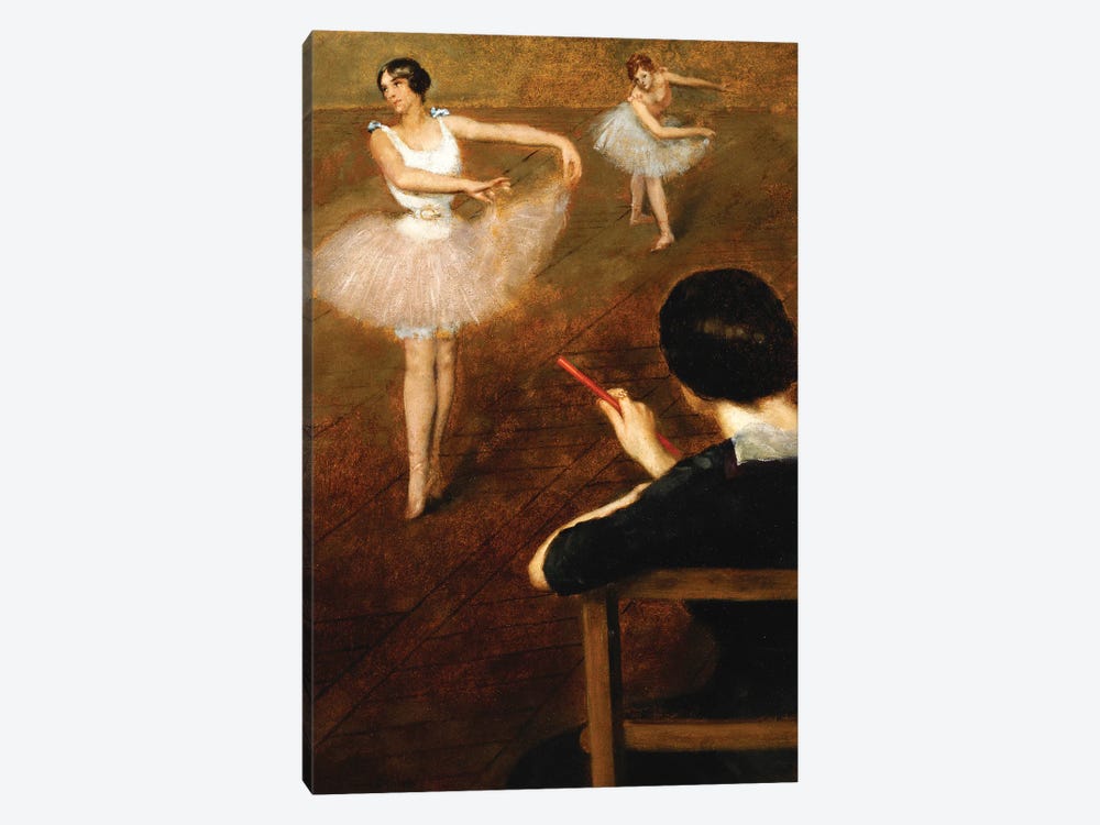 The Ballet Lesson by Pierre Carrier-Belleuse 1-piece Canvas Art Print
