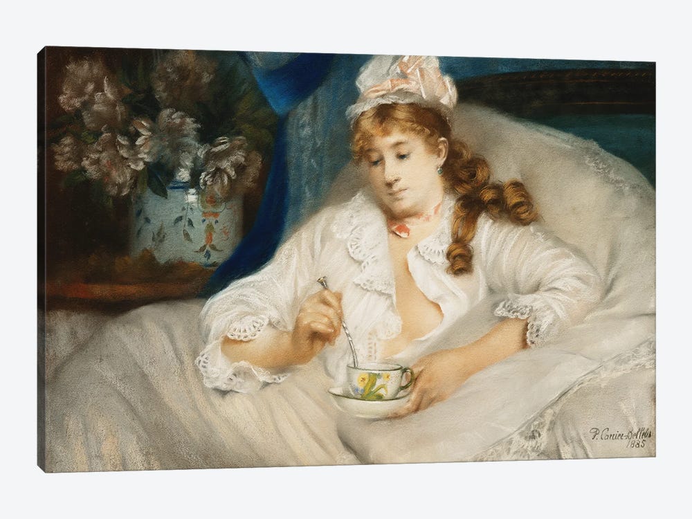 Waking Up; Le Reveil, 1885 by Pierre Carrier-Belleuse 1-piece Canvas Print