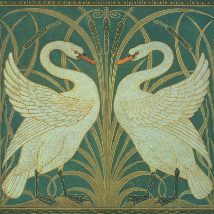 Panel Of "Swan, Rush & Iris"