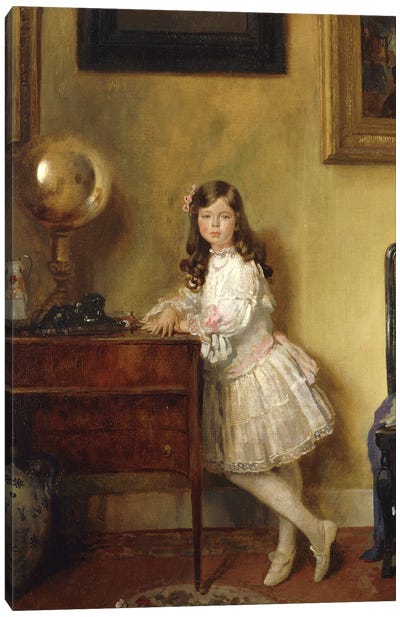 Miss Annie Harmsworth In An Interior, 1907 Canvas Art Print