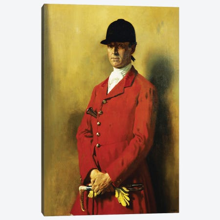 Portrait Of Captain Marshall Roberts, Master Of The Fox Hounds, 1926 Canvas Print #BMN13047} by Sir William Orpen Canvas Wall Art