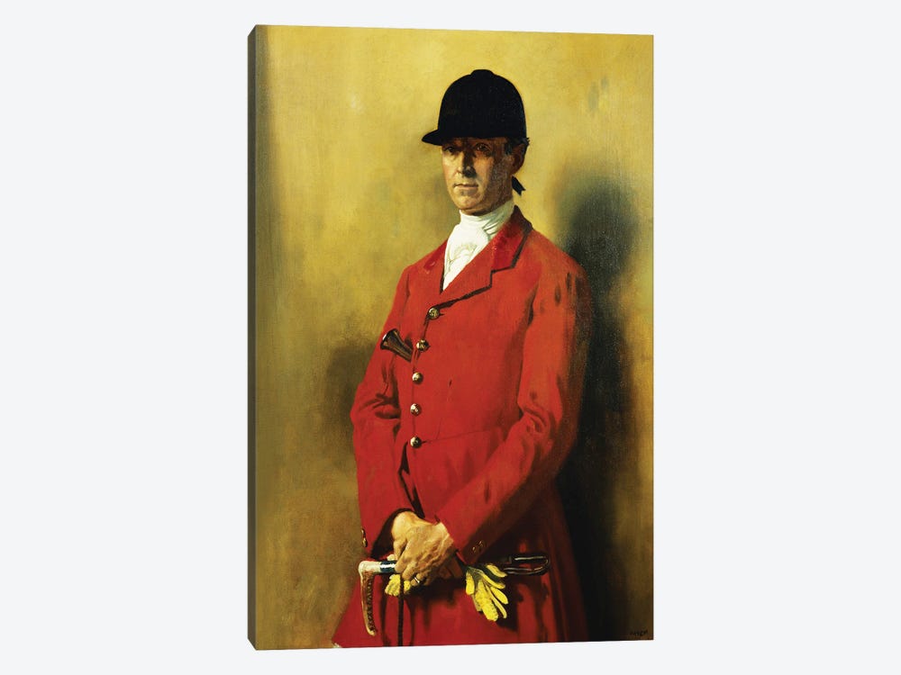 Portrait Of Captain Marshall Roberts, Master Of The Fox Hounds, 1926 by Sir William Orpen 1-piece Canvas Art Print