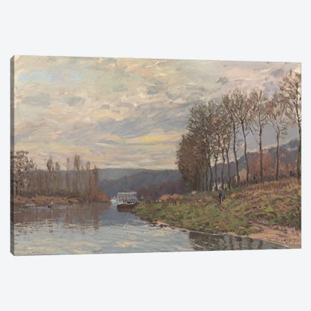La Seine à Bougival, 1873 Canvas Print #BMN13049} by Alfred Sisley Canvas Print