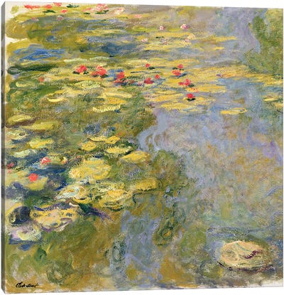 The Waterlily Pond, 1917-19   Canvas Art Print - France Art