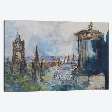 From Calton Hill, Edinburgh Canvas Print #BMN13097} by Ann Oram Art Print