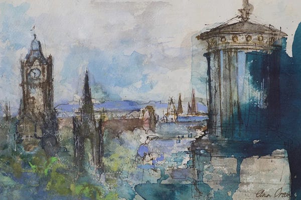 Scotland: From Calton Hill, Edinburgh by Ann Oram