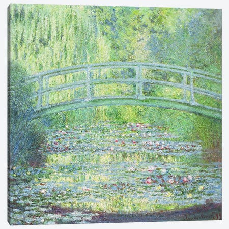 The Waterlily Pond with the Japanese Bridge, 1899 Canvas Print #BMN1309} by Claude Monet Art Print