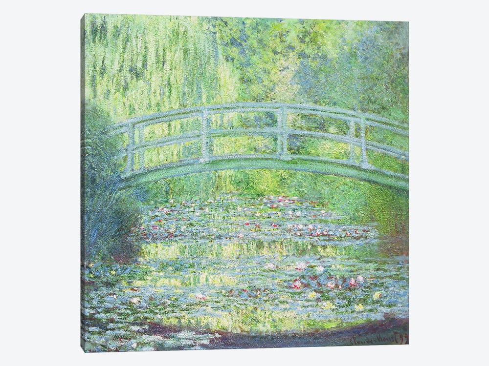 The Waterlily Pond with the Japanese Bridge, 1899 1-piece Canvas Art