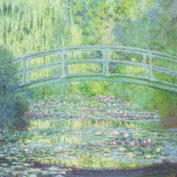 Bridges: The Waterlily Pond with the Japanese Bridge, 1899 by Claude Monet