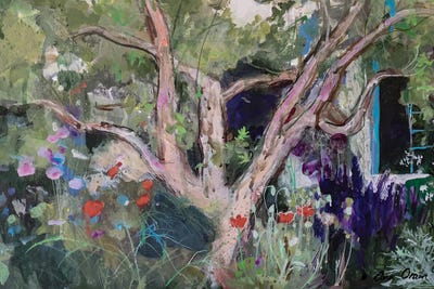 Mediterranean Garden, 2019 by Ann Oram canvas print