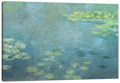 Waterlilies Canvas Art Print - Best Selling Classic Art