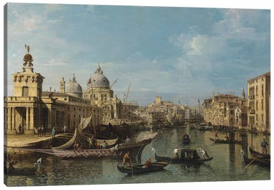 Venice: The Entrance To The Grand Canal, C.1720-80 Canvas Art Print
