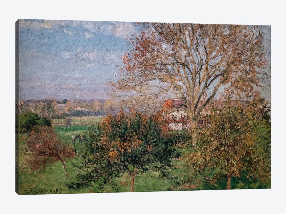 Autumn, Morning At Eragny, 1897 by Camille Pissarro 1-piece Art Print