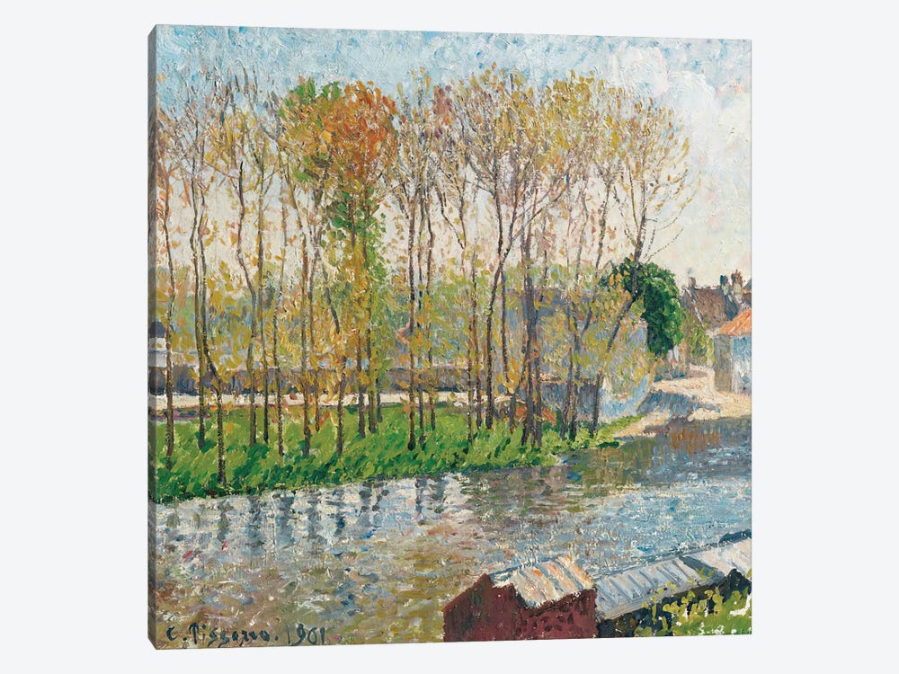 The Border Of The Loing In Moret, 1901 by Camille Pissarro 1-piece Canvas Print