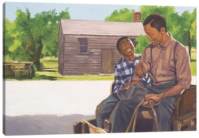 A Son's Comfort, 2003 Canvas Art Print - Carriage & Wagon Art