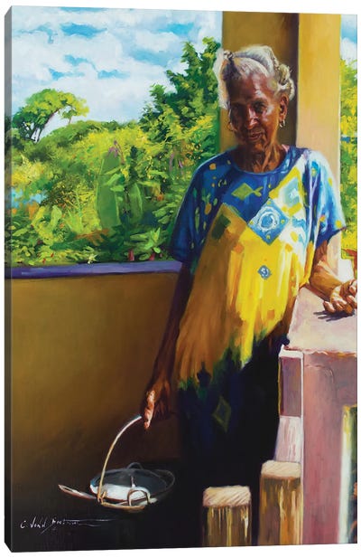 Abuela, 2018 Canvas Art Print - Central American Culture