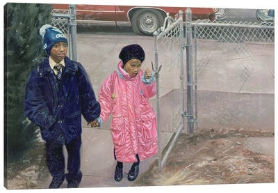 After School, 1991 Canvas Art Print - Colin Bootman