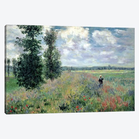 Poppy Fields Near Argenteuil, 1875 Canvas Print #BMN1312} by Claude Monet Canvas Art
