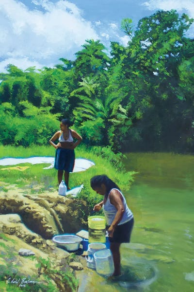 Blue Day, 2016 by Colin Bootman framed canvas print