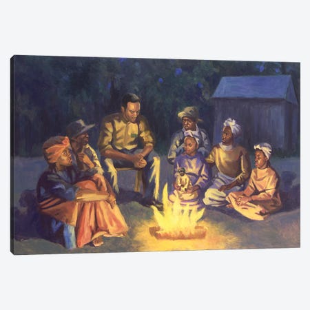 Campfire Stories, 2003 Canvas Print #BMN13143} by Colin Bootman Canvas Art