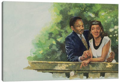 Coretta's Courtship, 2001 Canvas Art Print - Martin Luther King Jr.