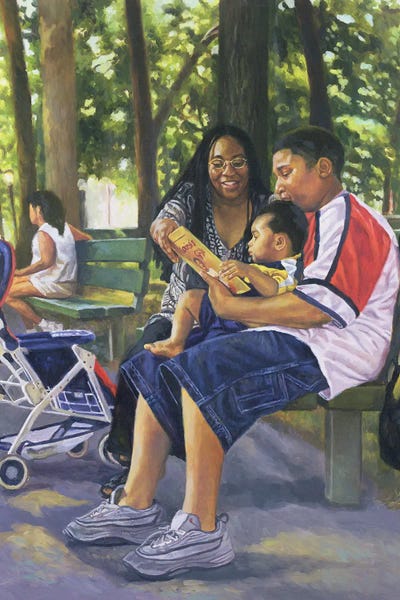 Colin Bootman: Family In The Park, 1999 by Colin Bootman