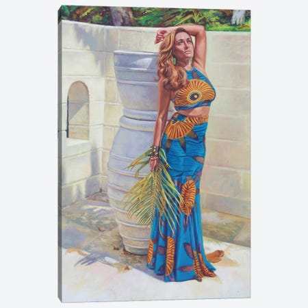Lady In Blue, 2018 Canvas Print #BMN13168} by Colin Bootman Canvas Wall Art