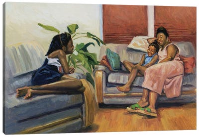 Living Room Lounge, 2000 Canvas Art Print - Furniture