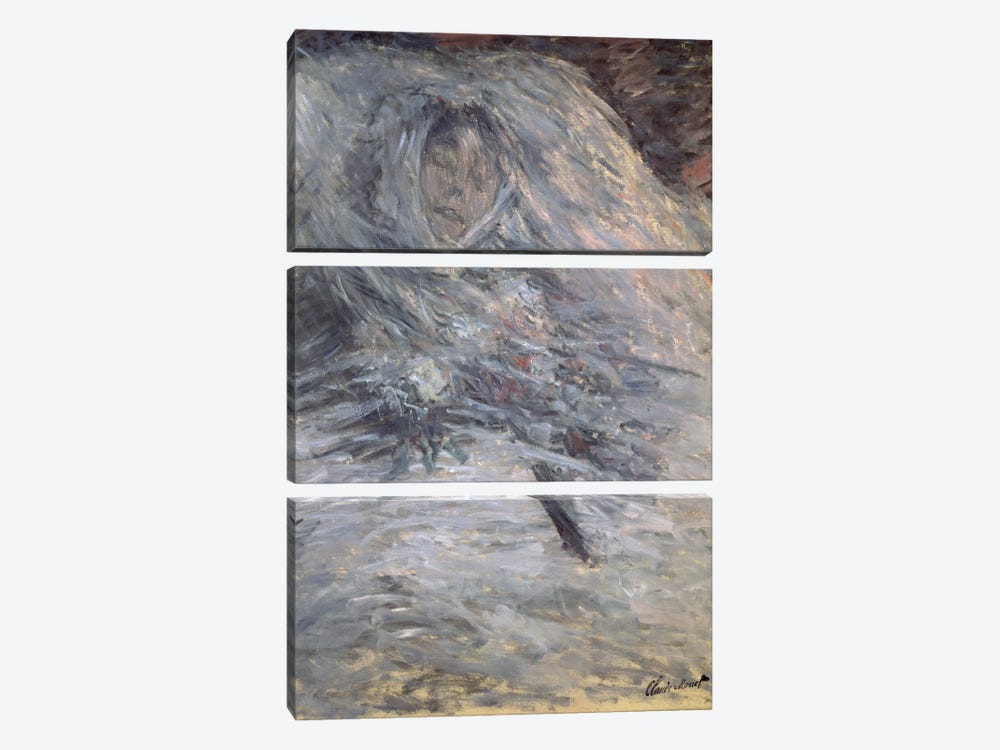 Camille Monet  by Claude Monet 3-piece Canvas Art