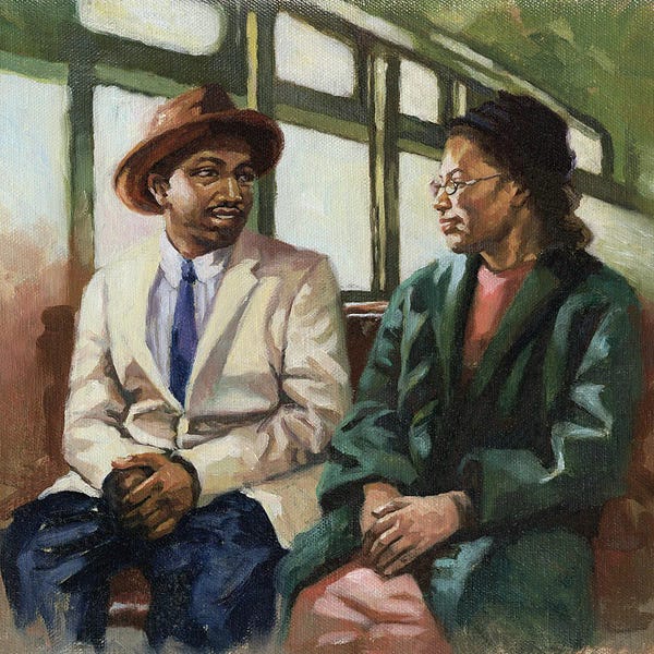 Colin Bootman: Martin And Rosa Up Front, 2001 by Colin Bootman