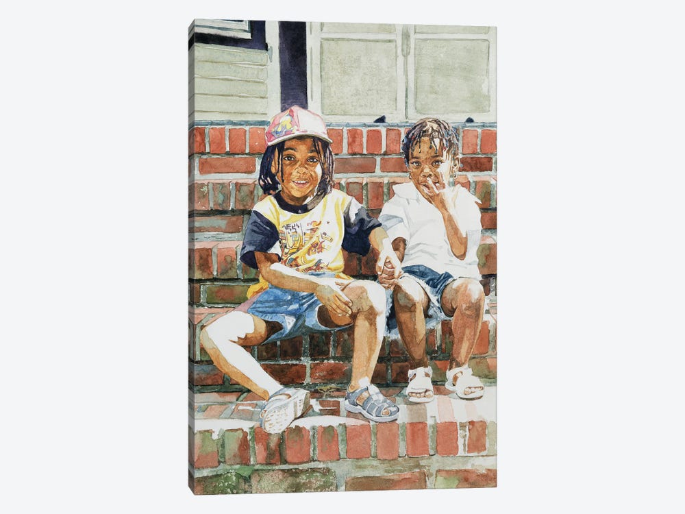 On The Front Step, 2002 by Colin Bootman 1-piece Canvas Art Print
