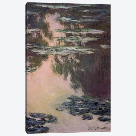Waterlilies with Weeping Willows, 1907  Canvas Print #BMN1318} by Claude Monet Canvas Wall Art