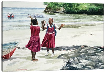 Recess At The Bay, 2002 Canvas Art Print - Coastal Sand Dune Art