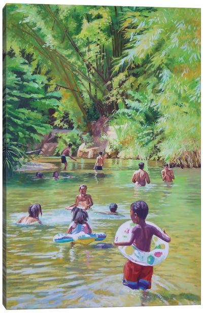 River Lime Sublime, 2020, Canvas Art Print - Black Joy